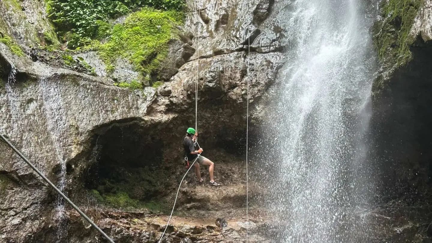 Family Vacation Jaco Beach - Waterfall Rappelling