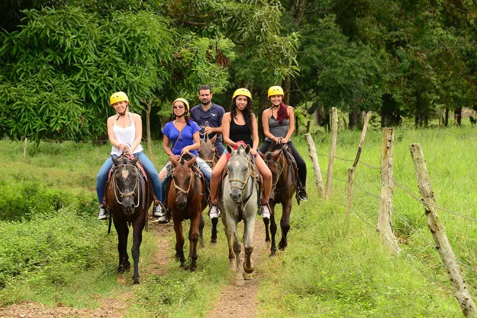 group horseback riding tour jaco beach combo adventure