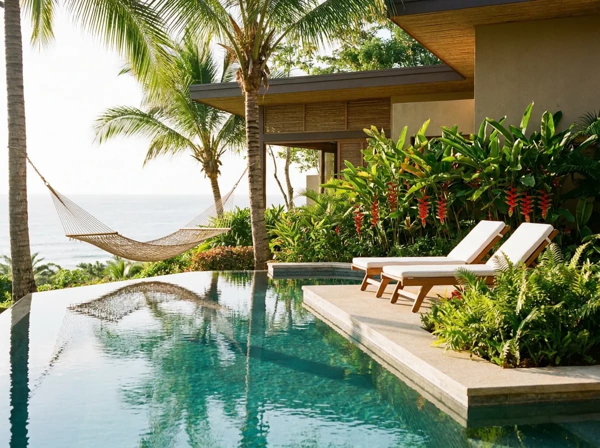 Costa Rica Yoga Retreat - Private pool relaxation area